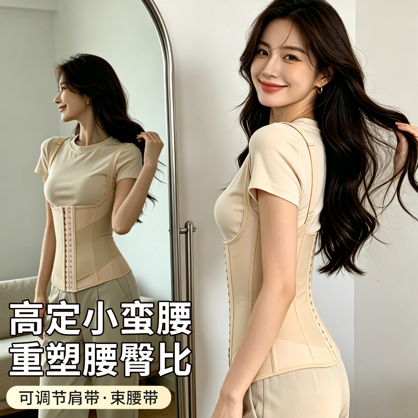 收腹束腰带塑腰封女不瘦身产后塑身束腹束身衣收肚子神器收复塑形