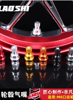 欧老师小牛UQI U1CD U+B电动车九号改装M8口径通用铝合金轮毂气嘴