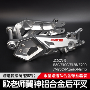适用九号E80C/E100/E125/E200P/M95C电动车改装欧老师直上后平叉