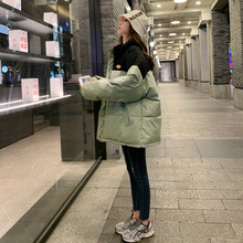 外套厚棉袄 潮秋冬季 oversize面包服短款 羽绒棉衣棉服女2022年新款