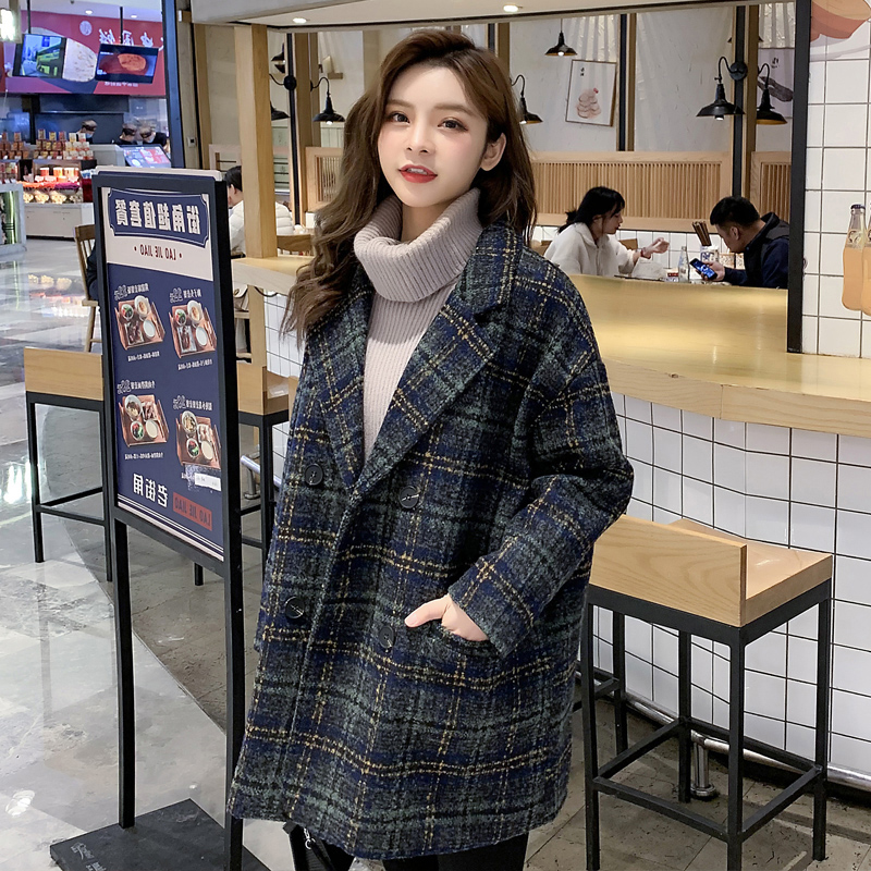 Woolen demi-season woolen coat, long winter jacket, 2021 years, mid-length, suitable for teen, fitted