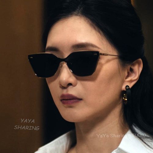 昨夜将至阿妹江疏影同款墨镜港式老钱风设计感金属时尚太阳镜眼镜