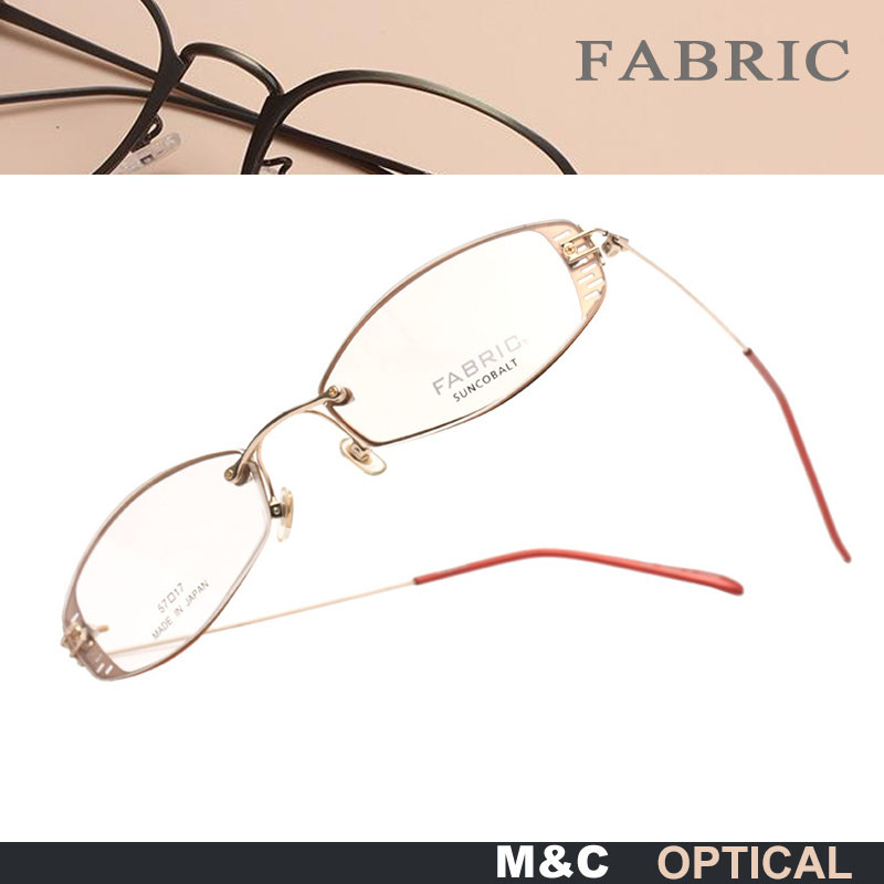 FABRIC纤 超轻合金个性多边形光学眼镜框无框女款近视眼镜框架457