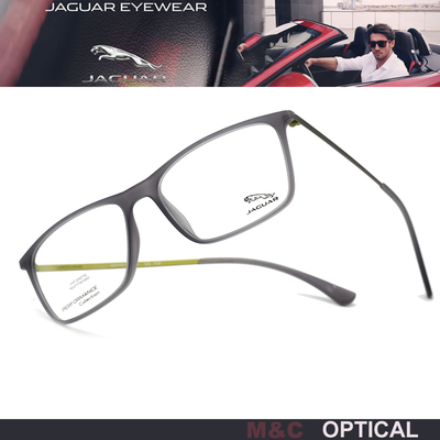 英国JAGUAR捷豹 合金+板材男款全框轻盈光学近视镜架36803/39600