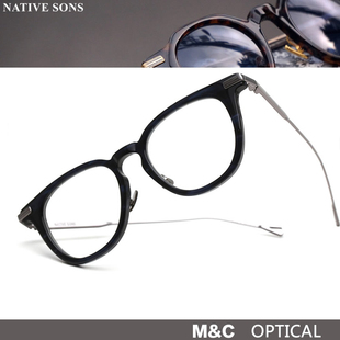 NATIVE SONS复古休闲男女款全框近视眼镜框架Hughes/Lansky