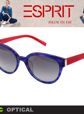 思捷ESPRIT埃斯普利特时尚优雅潮流墨镜女款板材太阳镜ET17800