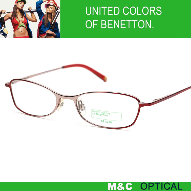 BENETTON贝纳通UCB556休闲斯文女款轻便全框近视眼镜框眼镜架