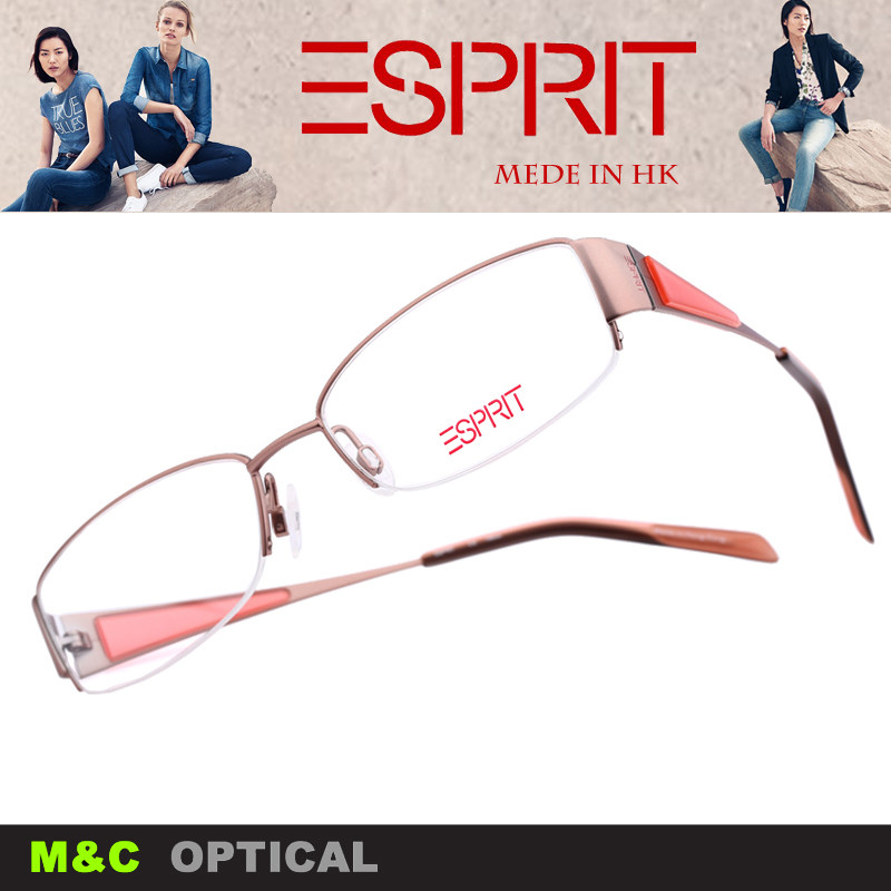 思捷ESPRIT埃斯普利特时尚商务半框眼镜架女款近视眼镜框 ET14102