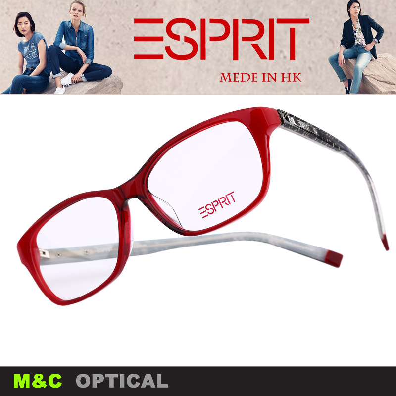 思捷ESPRIT埃斯普利特时尚复古板材全框女镜架近视眼镜框ET14149