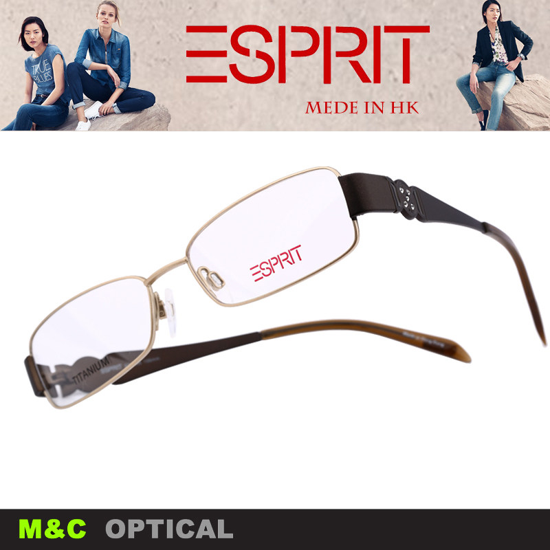 思捷ESPRIT埃斯普利特时尚方框女款全框近视眼镜架镜框 ET14112