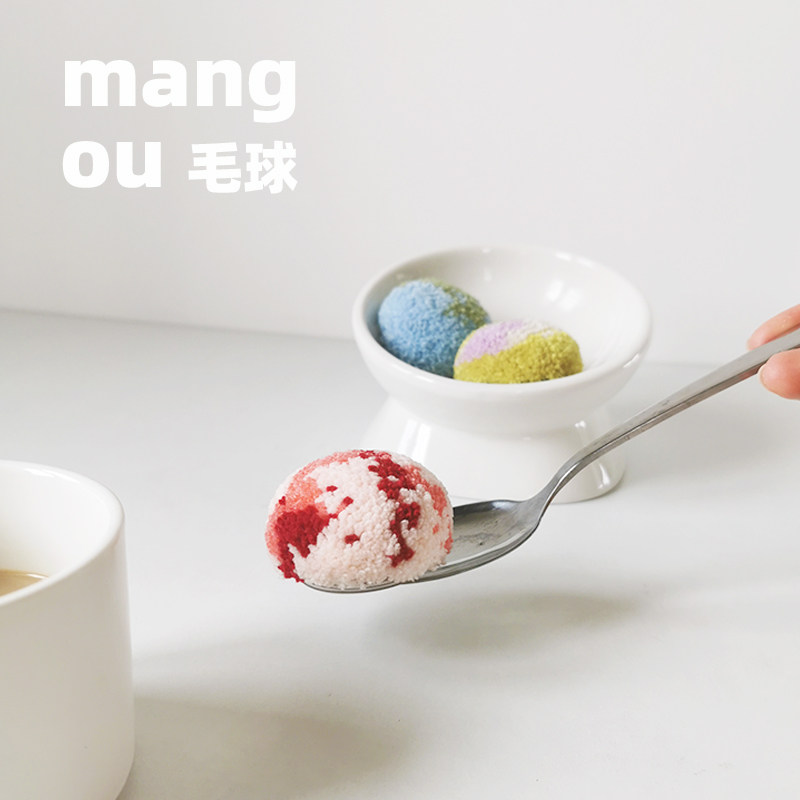 毛球夏季配色粘贴伸缩独特不撞款