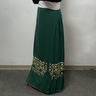 全金回文鱼鳞老旦腰包 戏曲服装演出佘太君老旦马面裙