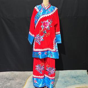 新款媒婆服装全套高贵少奶奶女士时尚圆领丑角演出服装搞笑媒婆衣