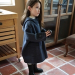 大暖自制100%羊毛双面羊绒手工大衣男童女童小个子成人秋冬灰色韩