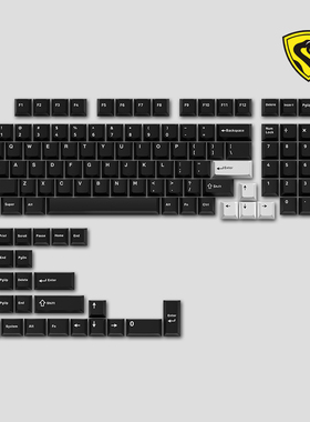 FL腹灵正刻双色PBT键帽原厂高度PBT材质耐磨耐打油64/68/75/87