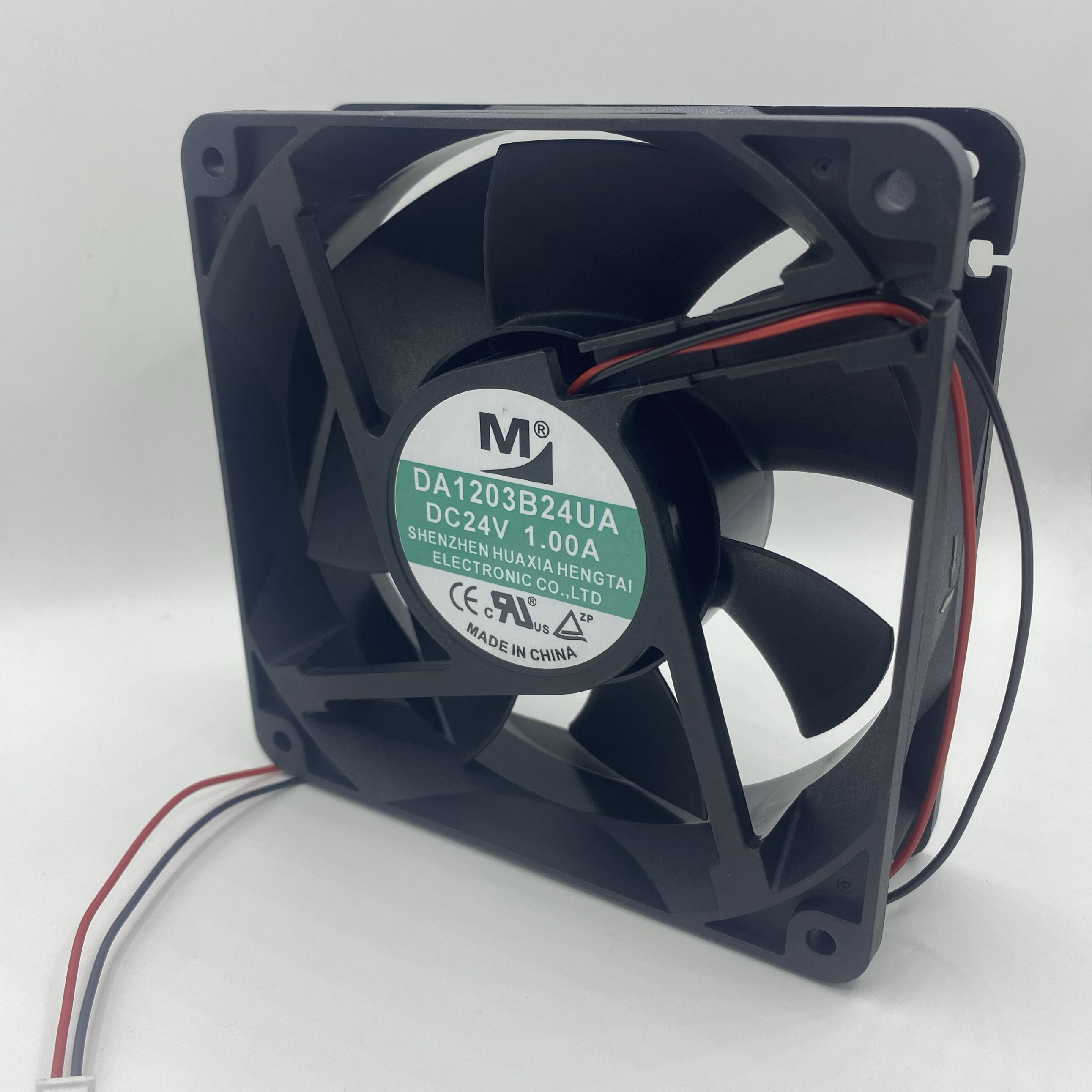 一盟 12CM DA12038B24UA DC24V 1.00A 2线空压机变频器散热风扇