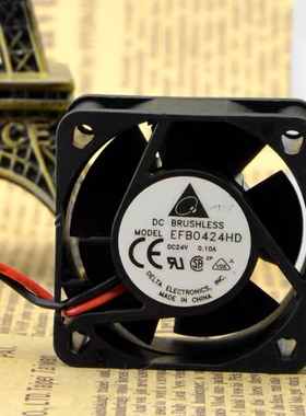台达EFB0424HD 4020 24V 0.1A 4厘米/4CM 双滚珠变频器风扇