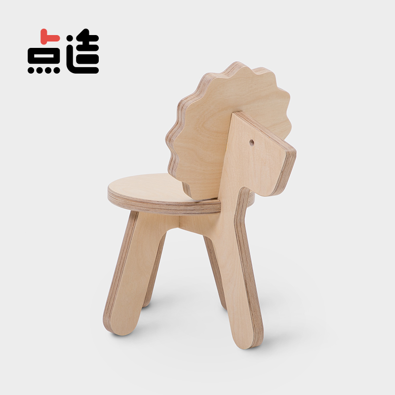 点造moji动物椅子生肖木质北欧