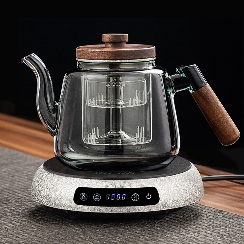 新款超薄电陶炉煮茶壶蒸煮一体壶