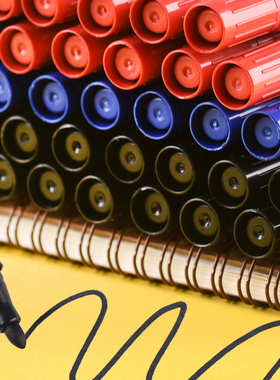 金万年记号笔G-09908大容量防水箱头笔物流快递专用性价比高