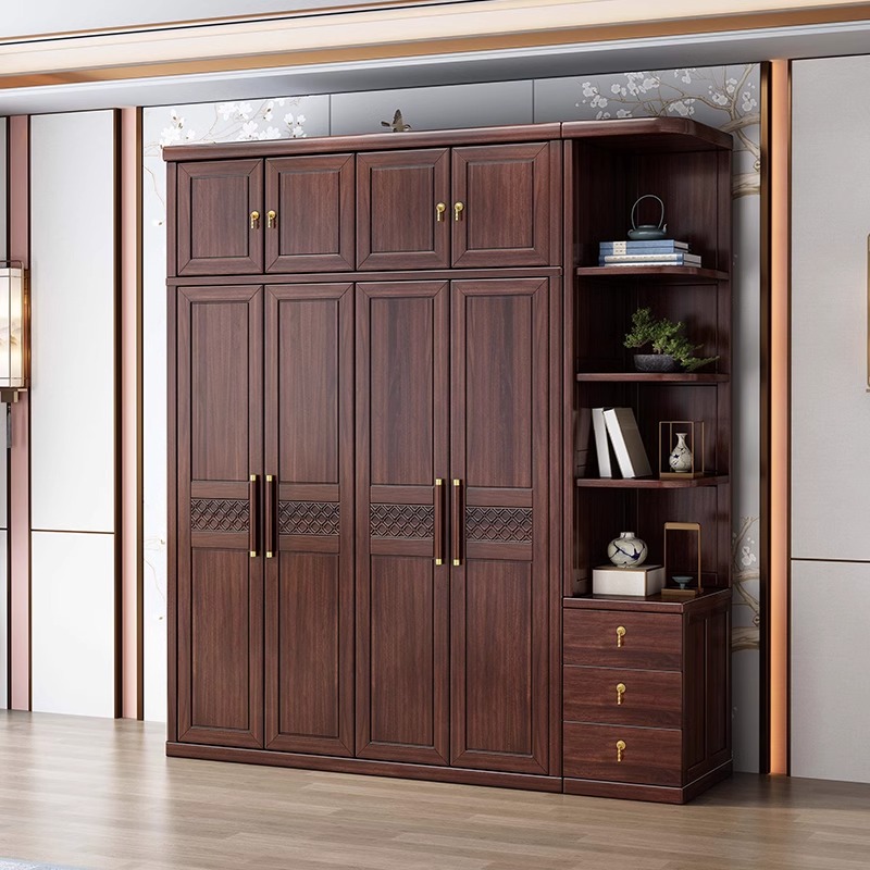 新中式衣橱收纳实木衣柜