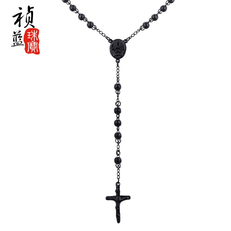 男士十字架项链吊坠 衣服挂件嘻哈朋克韩版时尚配饰个性潮挂饰品