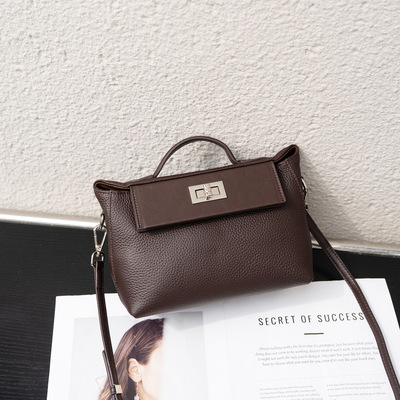 爆款时尚TOGO头层牛皮2424凯莉包饺子包新款手提单肩斜挎真皮女包