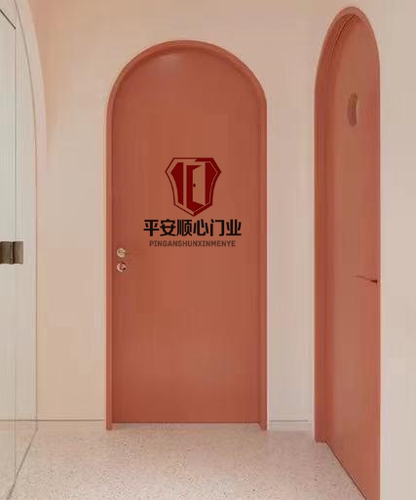 美式烤漆门拱形门实木