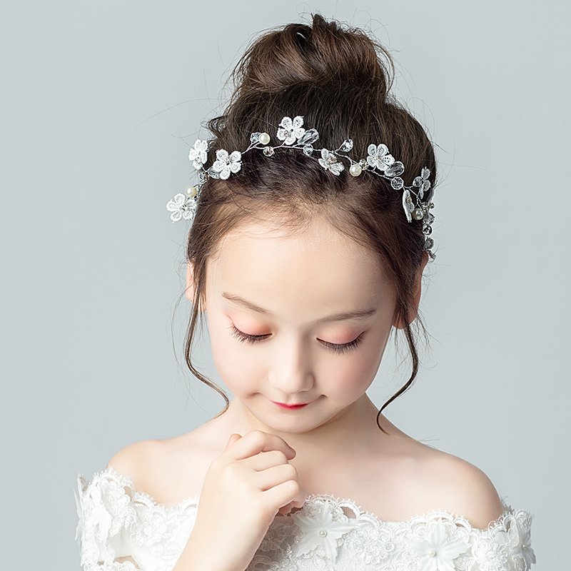儿童头花饰品头饰公主发箍女可爱头链女童花环花朵小女孩头发配饰