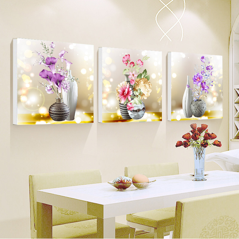 花瓶5D钻石画满钻客厅餐厅三联画简约现代小幅点钻十字绣2021新款|ruв категории домашний ткань, вышивка крестом и инструментов, принадлежностей, вышивка крестом suite - от Buy2taobao.com для оказания профессиональной услуги покупки агента Taobao