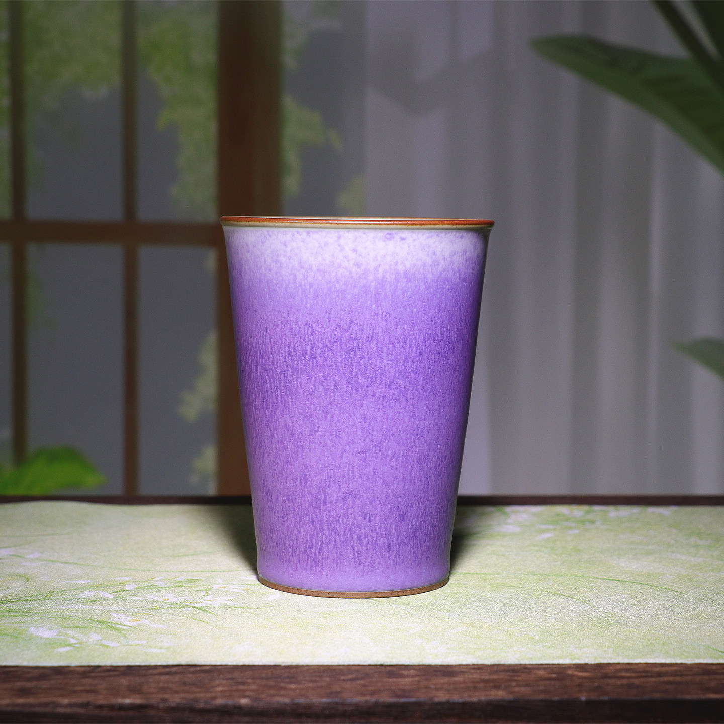 任晓飞可乐杯 紫光釉钧瓷炭烧手工原矿茶杯中式风礼盒装大容量
