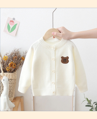 男童毛衣开衫儿童针织外套秋冬款宝宝加厚纯色小童上衣秋装洋气潮
