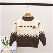 宝宝打底毛线衣套头衫 休闲2025新款 儿童帅气针织衫 男童毛衣秋冬装