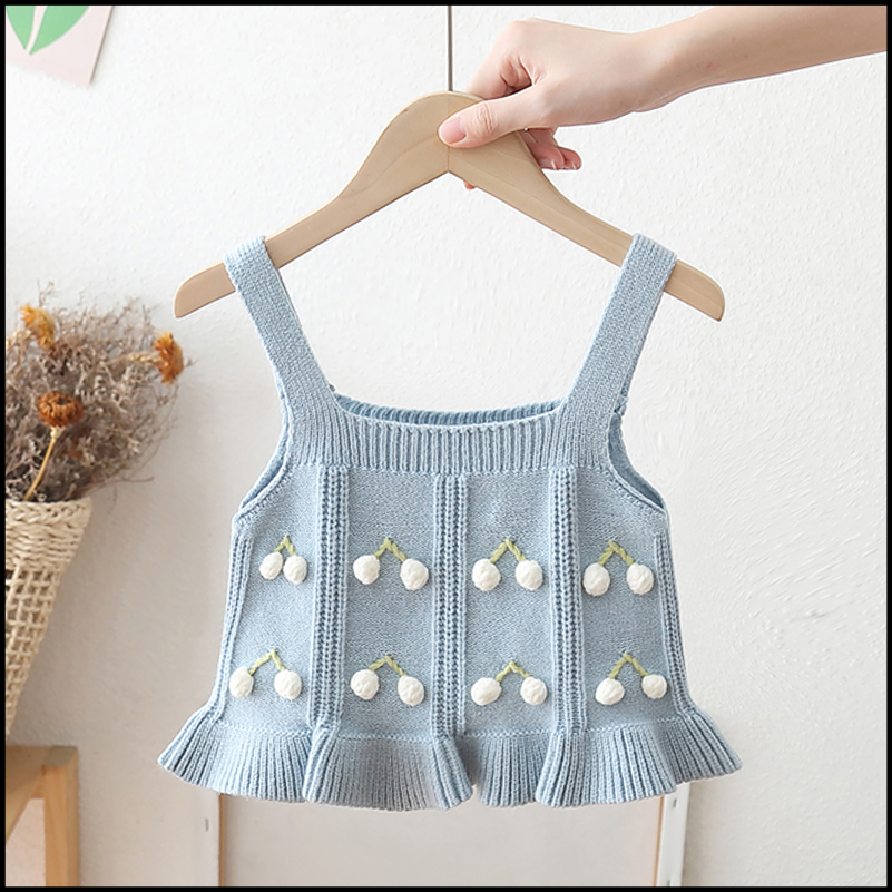 女童马甲春秋款2025新款儿童针织背心秋装小童叠穿套装女宝宝马夹