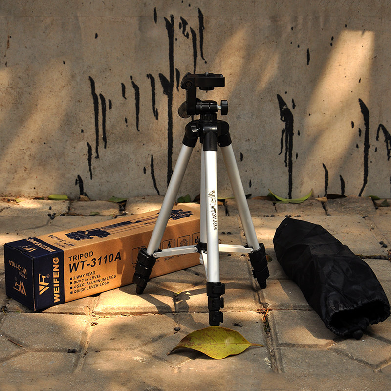 WEIFENG WT3110A 휴대 전화 삼각대 브래킷 사진 셀카 스탠드 마이크로 SLR 디지털 카메라 휴대용 삼각대