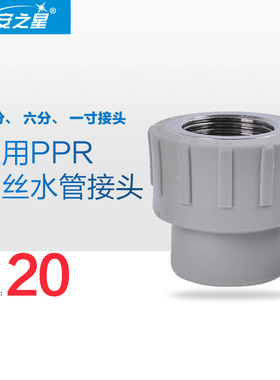 安之星 前置过滤器 对接 PPR内丝水管接头2只一对