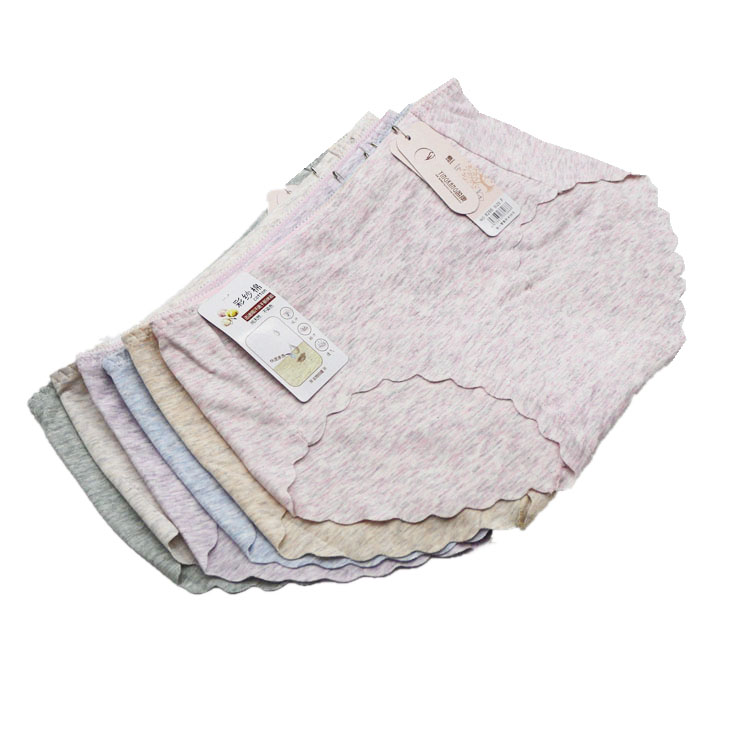 莫代尔女士彩纱棉透气无痕内裤