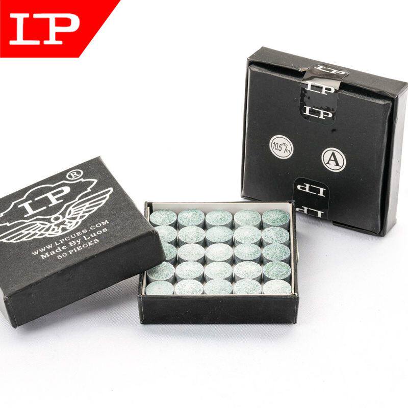 LP恒轩皮头A级10.5mm斯诺克英式台球杆配件耗材杆头枪头50颗/盒