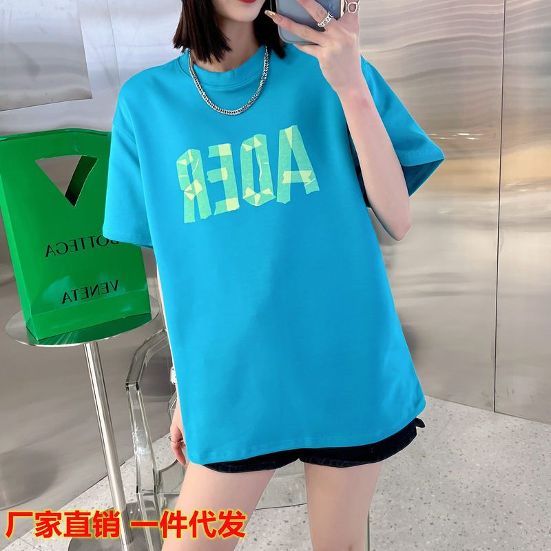 ADER折纸T恤女夏季新款圆领短袖