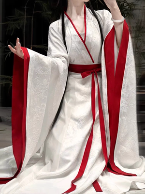 魏晋风成人女2025新款国风提花交领广袖流仙裙仙气舞蹈演出服