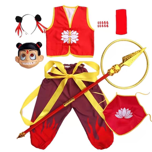 哪吒之魔童降世同款服装cos服哪吒2电影同款六一幼儿园女孩