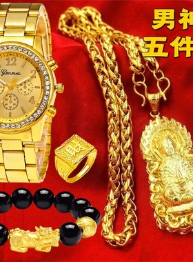 仿真通用久不掉色土豪黄金项链