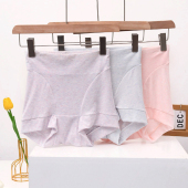 内裤 透气大码 夏季 女士莫代尔性感无缝提臀段染无痕高腰平角三角裤