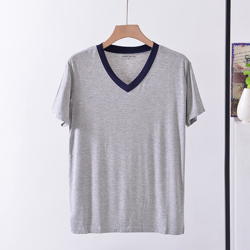 男士莫代尔冰丝短袖套头t恤薄款宽松大码家居服可外穿睡衣上装夏,女士内衣/男士内衣/家居服,睡衣上装,淘宝优惠券,粉丝福利购,淘宝优惠卷