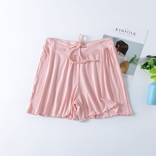 孕妇莫代尔托腹短裤家居服可外