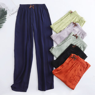 Summer thin solid color mosquito repellent, trousers for leisure, simple and elegant design