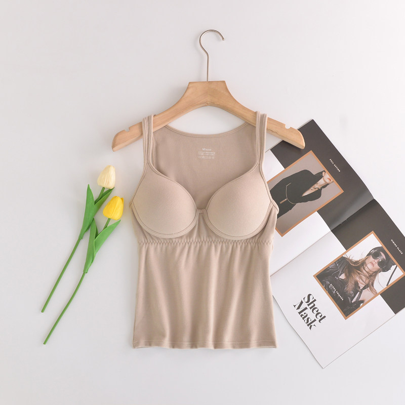 秋冬季女士新款加绒细螺纹德绒波波杯上衣百搭一体式打底保暖背心,女士内衣/男士内衣/家居服,保暖背心,淘宝优惠券,粉丝福利购,淘宝优惠卷