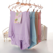 舒适柔软妈妈 无痕收腹内裤 外贸日本大码 女士高腰平角莫代尔棉夏季