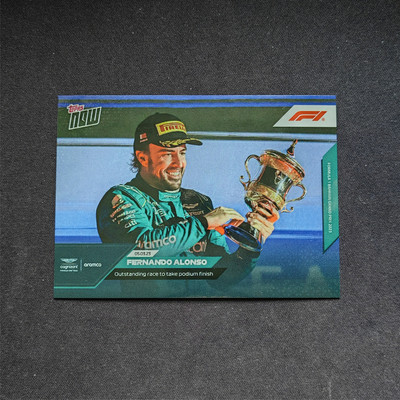 F1赛车手卡 阿隆索 Topps Now纪念2023年巴林大奖赛登上领奖台