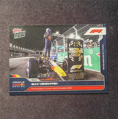 F1赛车手卡 维斯塔潘 Topps Now 纪念2024年夺得车手世界冠军